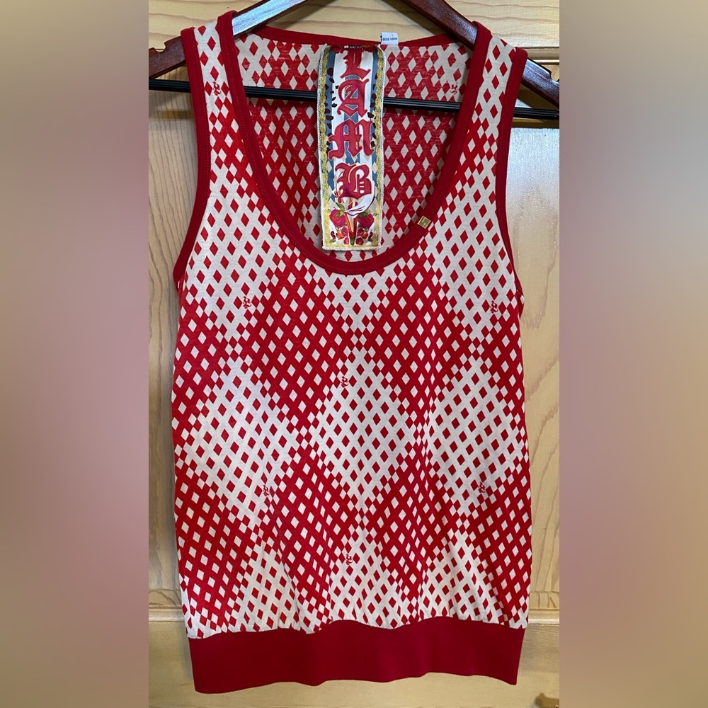 L.A.M.B. by Gwen Stefani Diamond Band Tank Top. Size L. Spring 2007. NWT